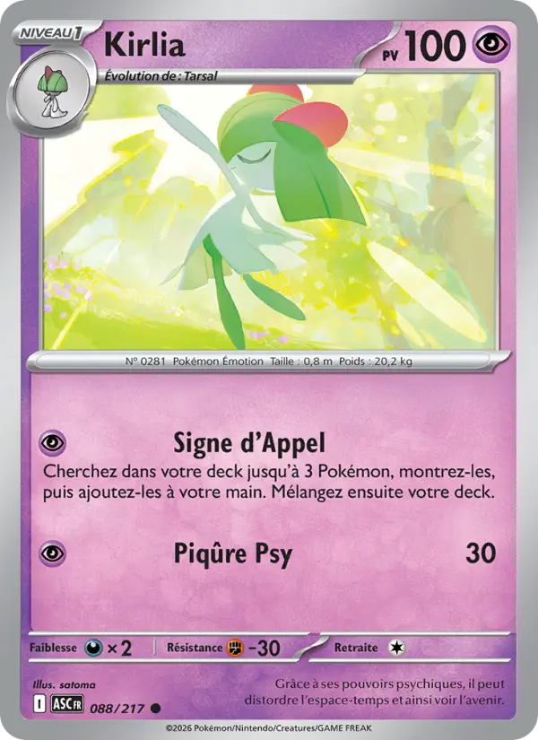 Carte Pokemon 088/217 Kirlia Reverse | LorenZone