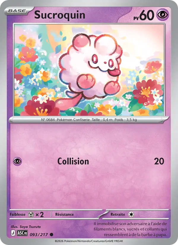 Carte Pokemon 093/217 Sucroquin Reverse | LorenZone
