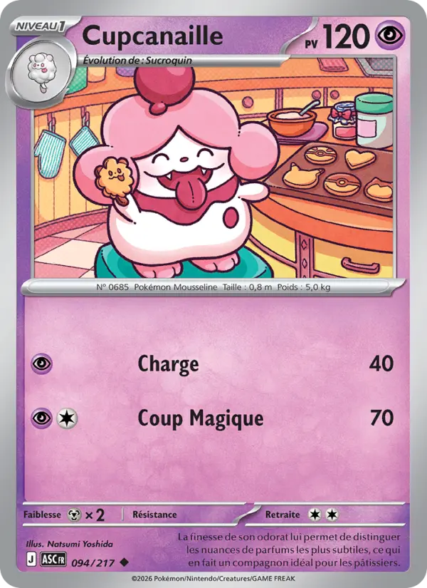 Carte Pokemon 094/217 Cupcanaille Reverse | LorenZone