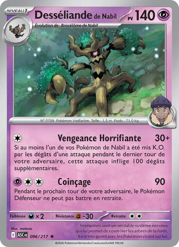 Carte Pokemon 096/217 Desséliande de Nabil Reverse | LorenZone