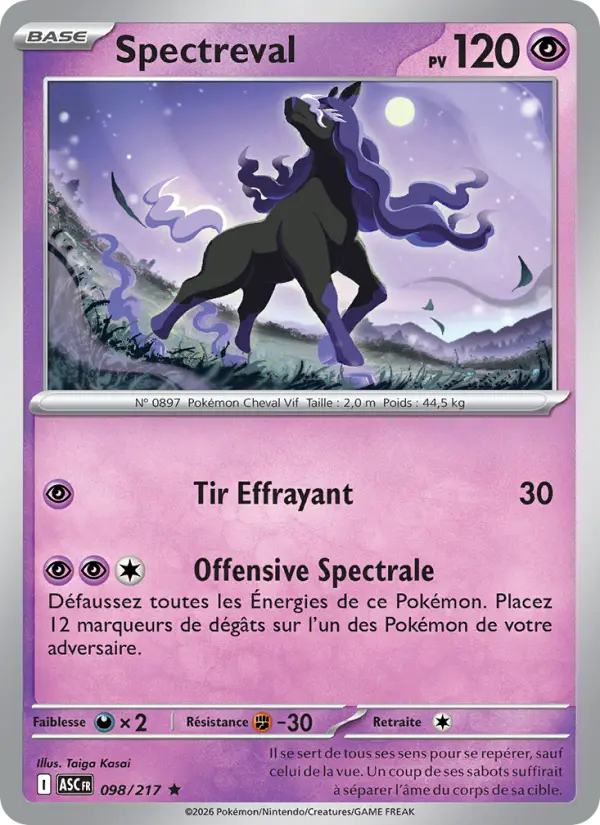 Carte Pokemon 098/217 Spectreval Reverse | LorenZone