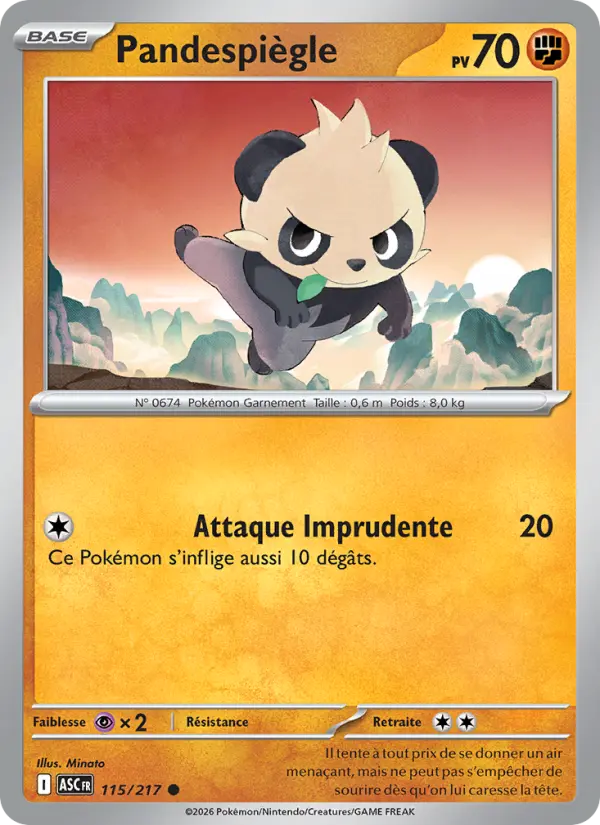 Carte Pokemon 115/217 Pandespiègle Reverse | LorenZone