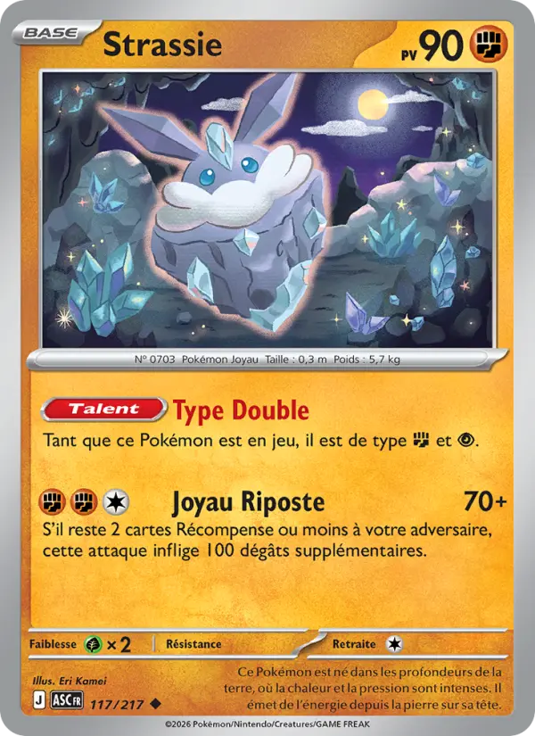 Carte Pokemon 117/217 Strassie Reverse | LorenZone