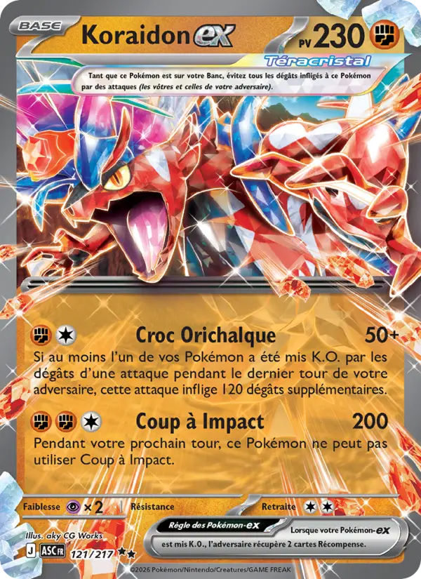 Carte Pokemon 121/217 Koraidon-ex Holo | LorenZone