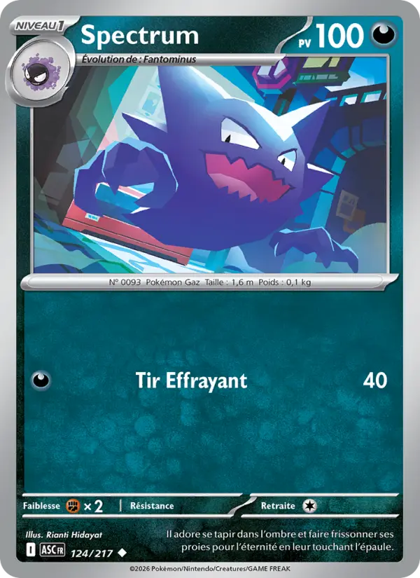 Carte Pokemon 124/217 Spectrum Reverse | LorenZone