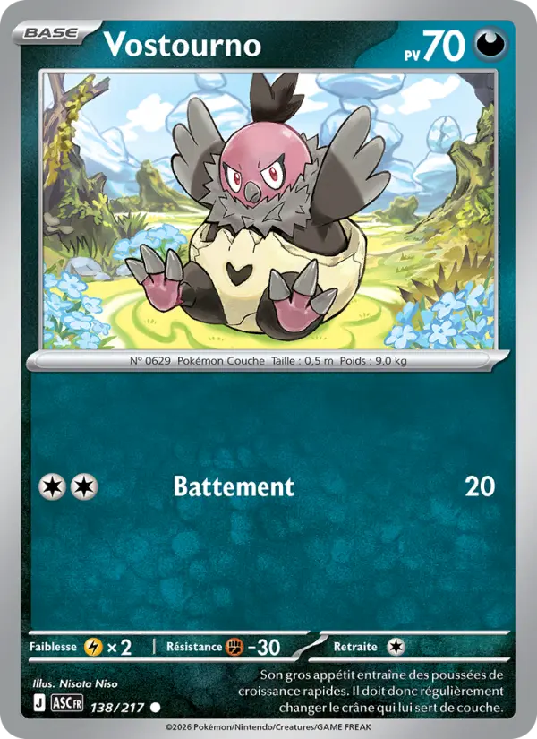 Carte Pokemon 138/217 Vostourno Reverse | LorenZone