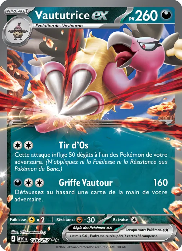 Carte Pokemon 139/217 Vaututrice-ex Holo | LorenZone