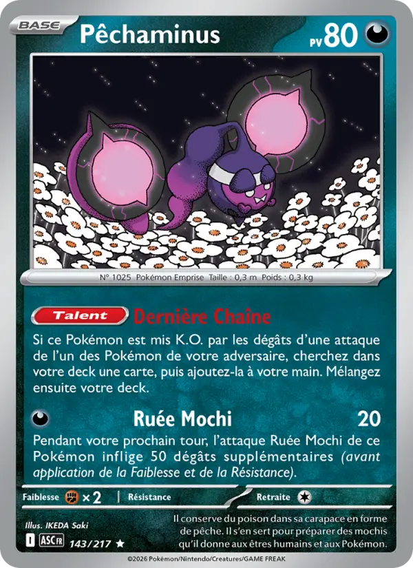 Carte Pokemon 143/217 Pêchaminus Reverse | LorenZone