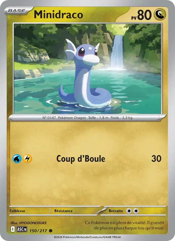 Carte Pokemon 150/217 Minidraco Reverse | LorenZone