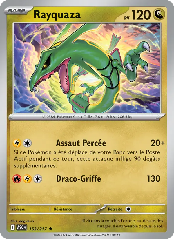 Carte Pokemon 153/217 Rayquaza Reverse | LorenZone