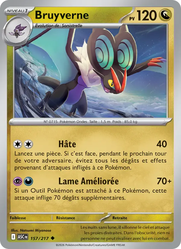 Carte Pokemon 157/217 Bruyverne Reverse | LorenZone