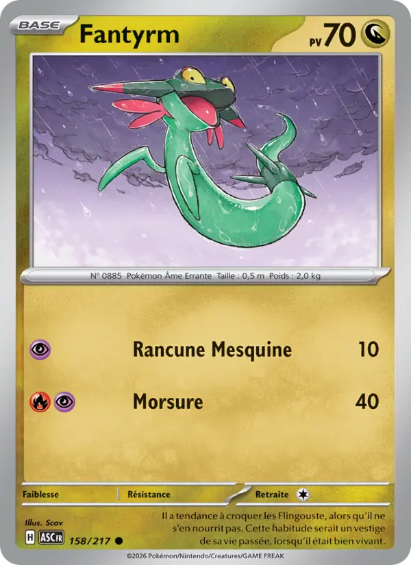Carte Pokemon 158/217 Fantyrm Reverse | LorenZone