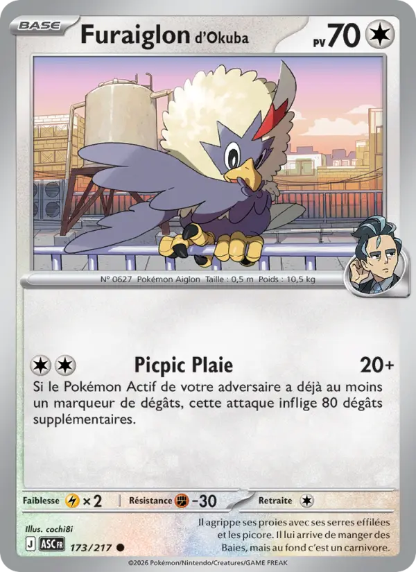 Carte Pokemon 173/217 Furaiglon d'Okuba Reverse | LorenZone