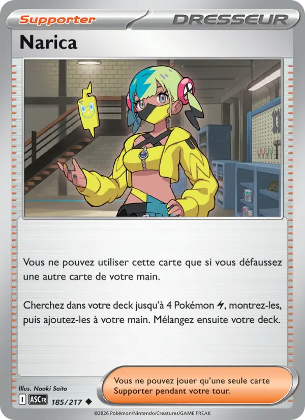 Carte Pokemon 185/217 Narica Reverse | LorenZone