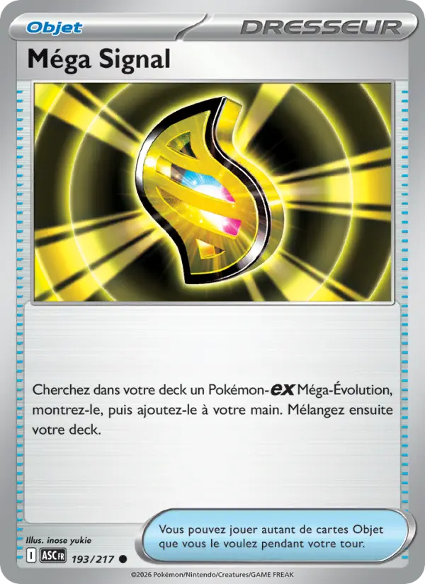 Carte Pokemon 193/217 Méga Signal Reverse | LorenZone
