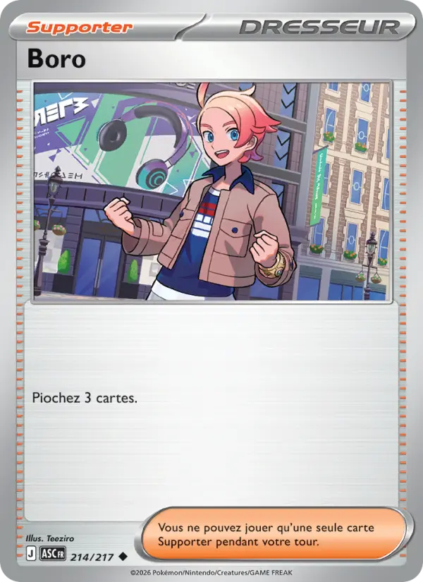 Carte Pokemon 214/217 Boro Reverse | LorenZone