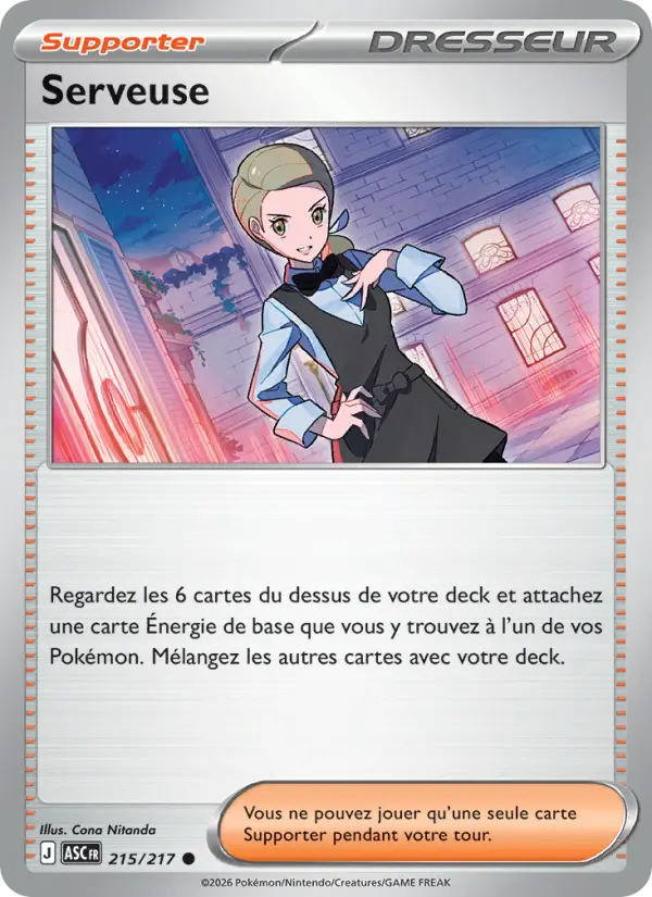 Carte Pokemon 215/217 Serveuse Reverse | LorenZone