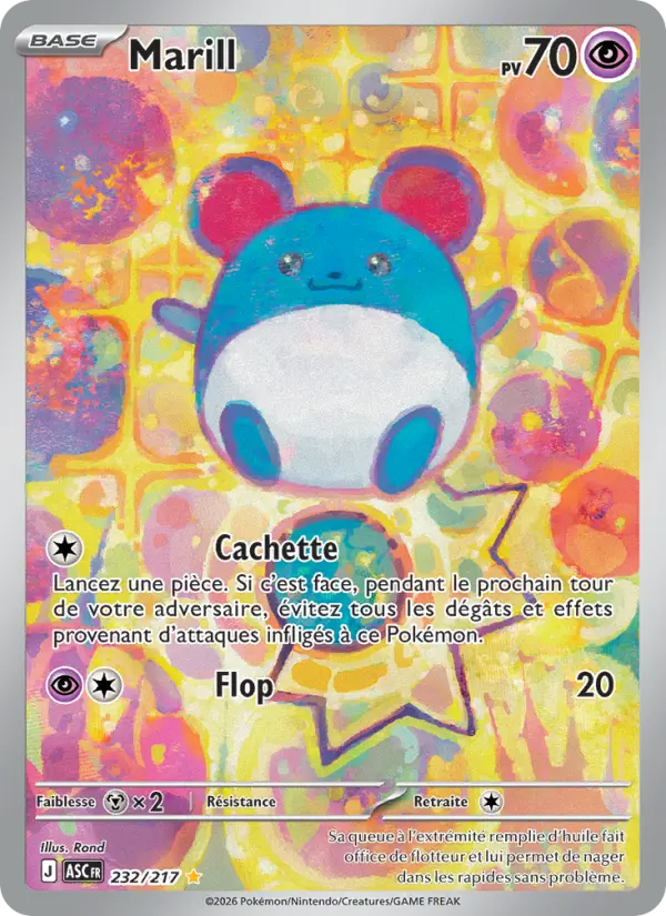 Carte Pokemon 232/217 Marill Illustration Rare | LorenZone
