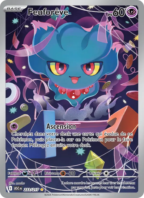 Carte Pokemon 233/217 Feuforêve Illustration Rare | LorenZone