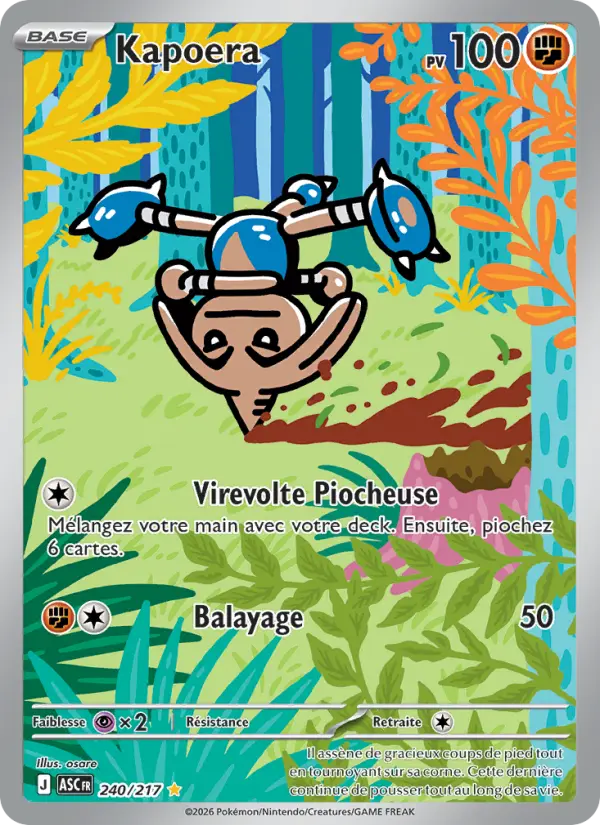 Carte Pokemon 240/217 Kapoera Illustration Rare | LorenZone