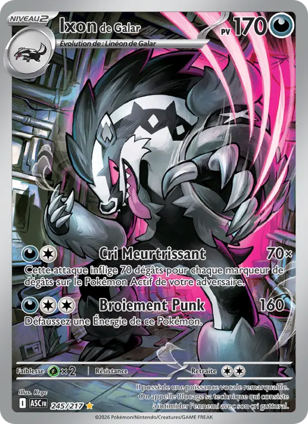 Carte Pokemon 245/217 Ixon de Galar Illustration Rare | LorenZone