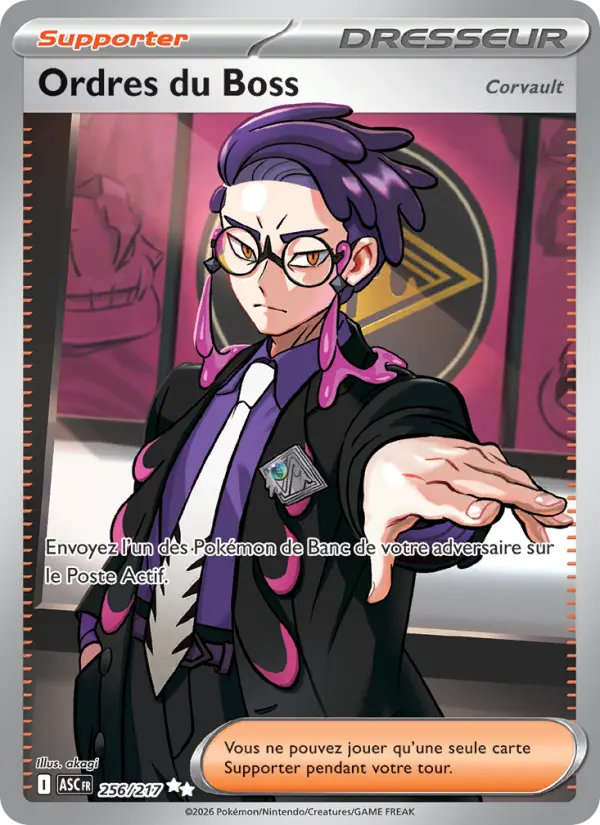 Carte Pokemon 256/217 Ordres du Boss Holo | LorenZone