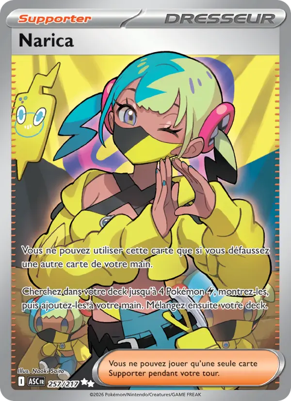 Carte Pokemon 257/217 Narica Holo | LorenZone