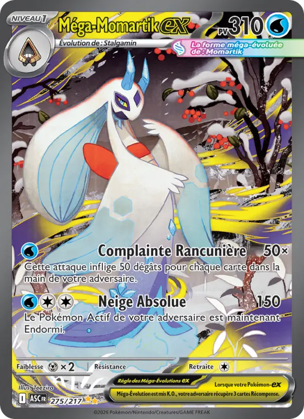 Carte Pokemon 275/217 Méga-Momartik-ex Illustration Spéciale Rare | LorenZone
