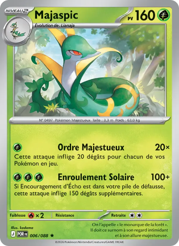 Carte Pokemon 006/088 Majaspic Reverse | LorenZone