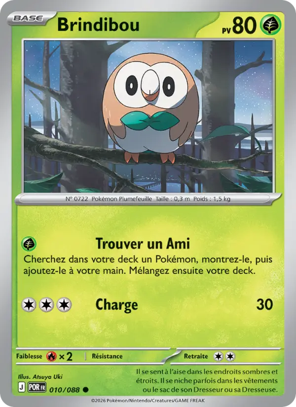 Carte Pokemon 010/088 Brindibou Reverse | LorenZone