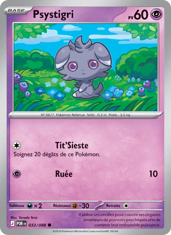 Carte Pokemon 033/088 Psystigri Reverse | LorenZone