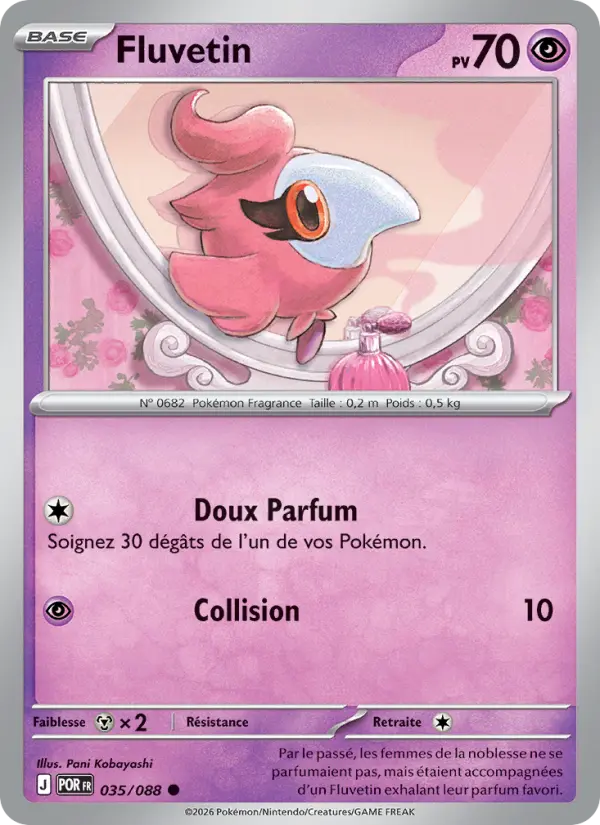 Carte Pokemon 035/088 Fluvetin Reverse | LorenZone