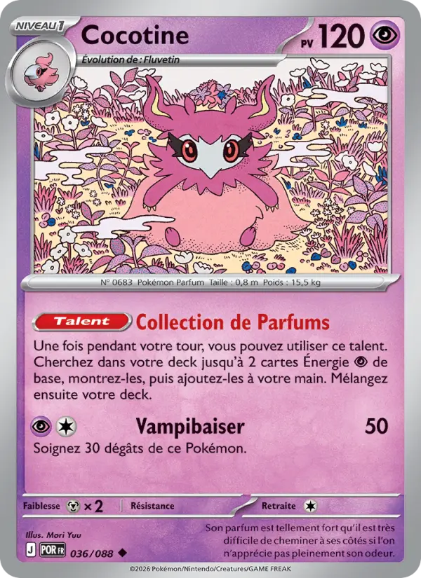 Carte Pokemon 036/088 Cocotine Reverse | LorenZone