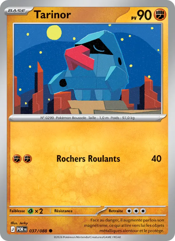 Carte Pokemon 037/088 Tarinor Reverse | LorenZone