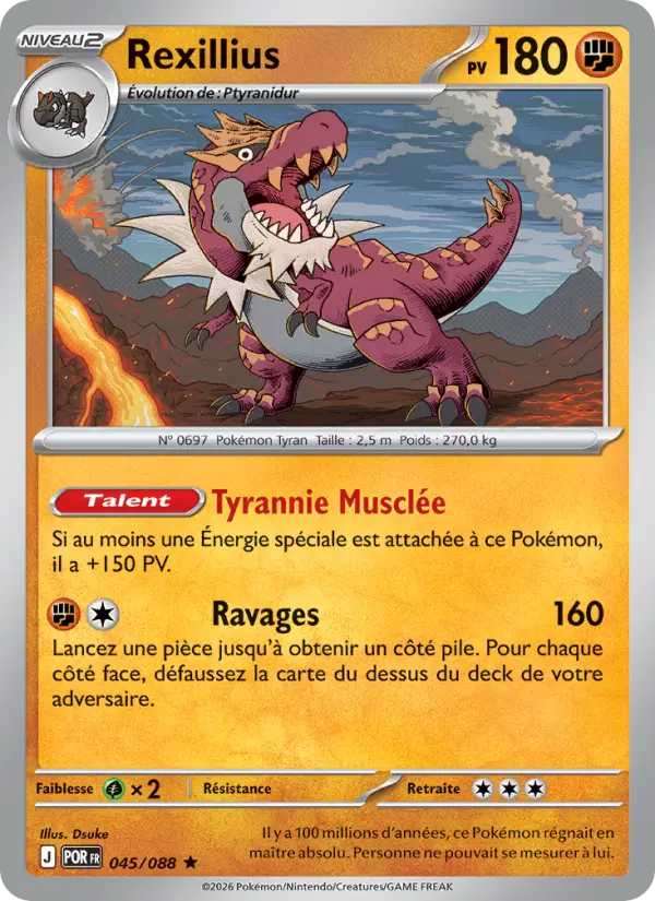 Carte Pokemon 045/088 Rexillius Reverse | LorenZone
