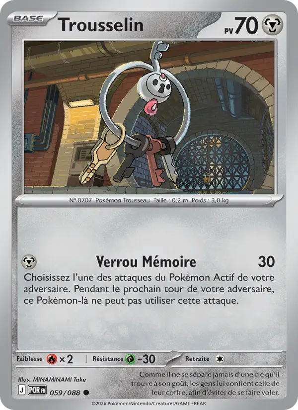 Carte Pokemon 059/088 Trousselin Reverse | LorenZone