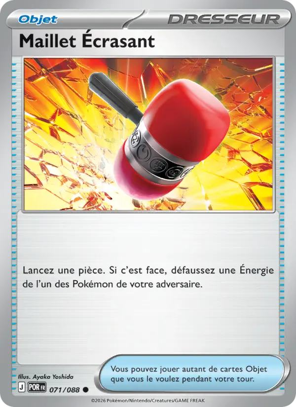 Carte Pokemon 071/088 Maillet Écrasant Reverse | LorenZone