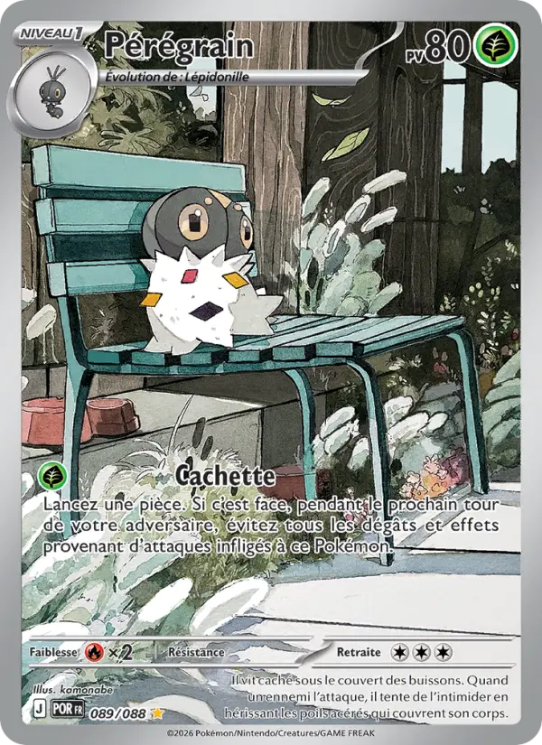 Carte Pokemon 089/088 Pérégrain Illustration Rare | LorenZone