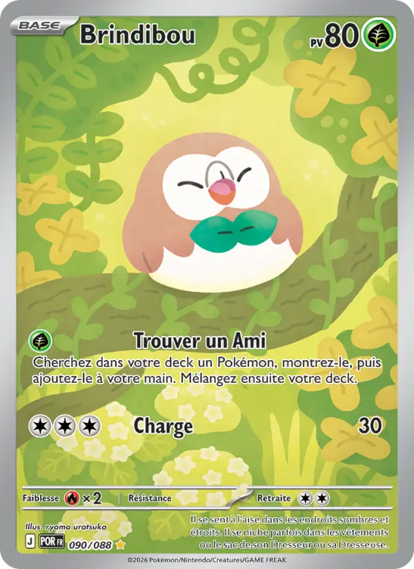 Carte Pokemon 090/088 Brindibou Illustration Rare | LorenZone