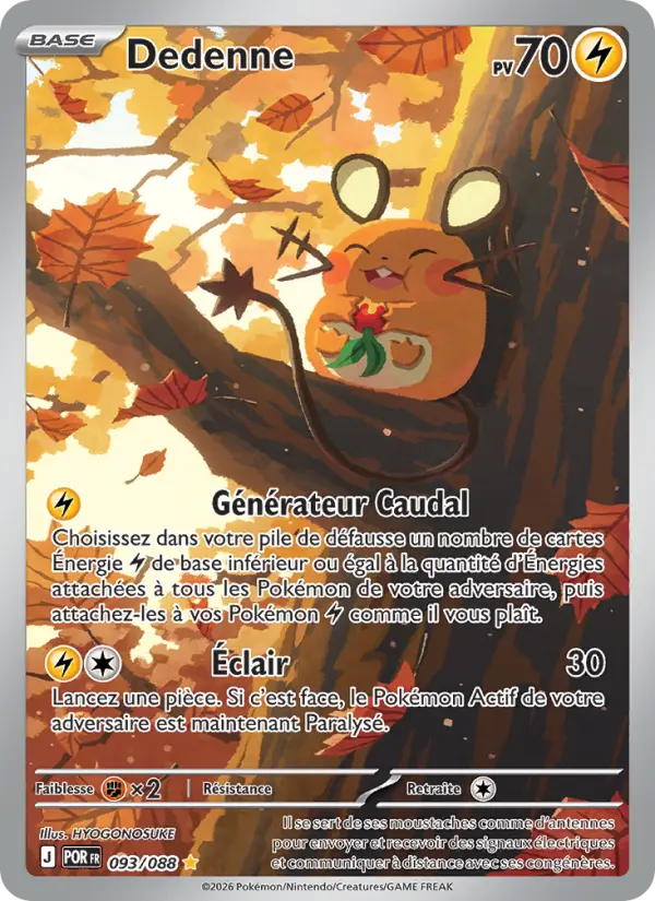 Carte Pokemon 093/088 Dedenne Illustration Rare | LorenZone
