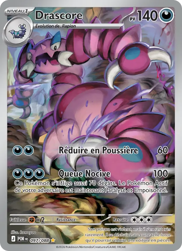 Carte Pokemon 097/088 Drascore Illustration Rare | LorenZone