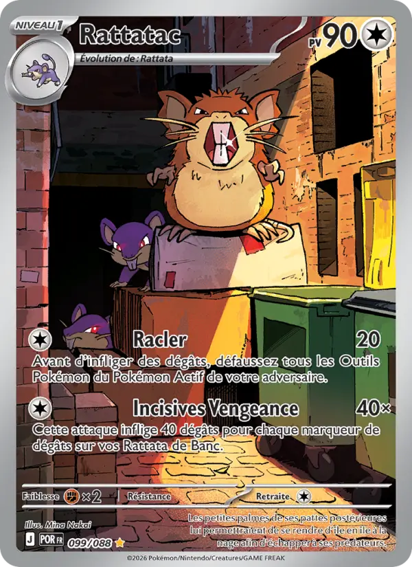 Carte Pokemon 099/088 Rattatac Illustration Rare | LorenZone