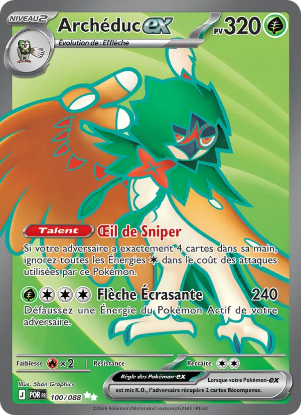 Carte Pokemon 100/088 Archéduc-ex Holo | LorenZone