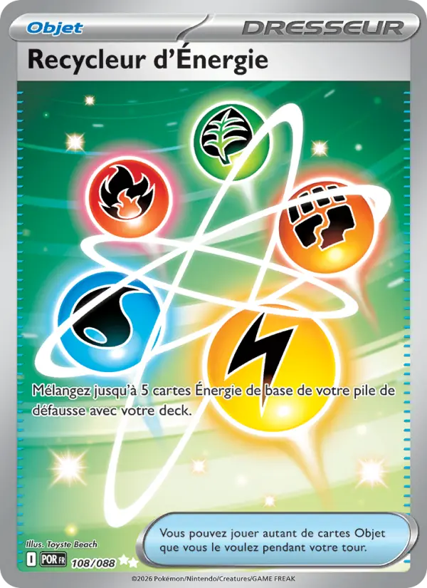 Carte Pokemon 108/088 Recycleur d'Énergie Holo | LorenZone