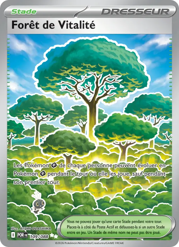 Carte Pokemon 109/088 Forêt de Vitalité Holo | LorenZone