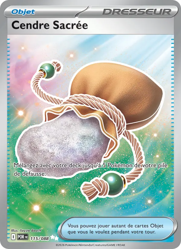 Carte Pokemon 115/088 Cendre Sacrée Holo | LorenZone