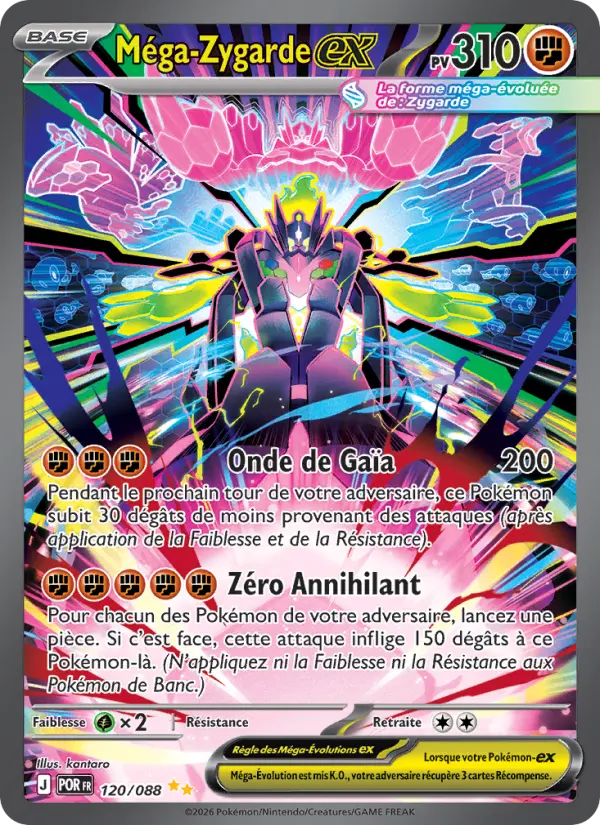 Carte Pokemon 120/088 Méga-Zygarde-ex Illustration Spéciale Rare | LorenZone