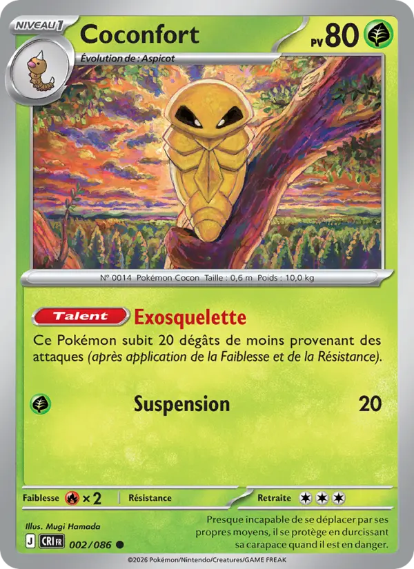 Carte Pokemon 002/086 Coconfort | LorenZone