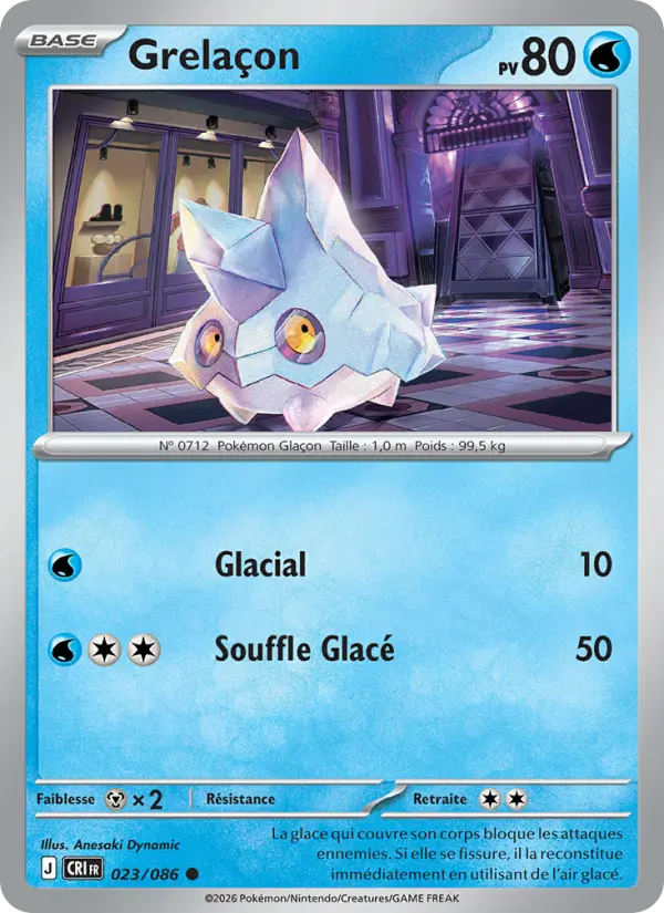 Carte Pokemon 023/086 Grelaçon | LorenZone