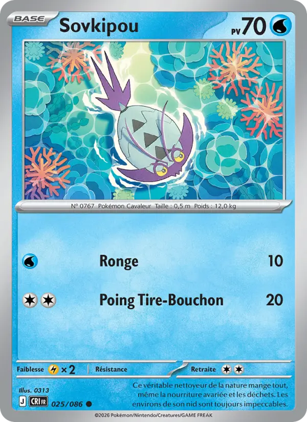 Carte Pokemon 025/086 Sovkipou | LorenZone